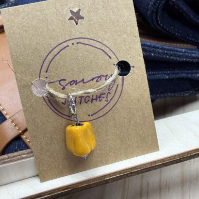 Savory Stitches Handmade Stitch Markers - Bell Pepper
