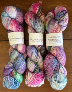 Hummingbird Yarn Co hand-dyed fingering yarn