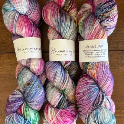 Hummingbird Yarn Co hand-dyed fingering yarn