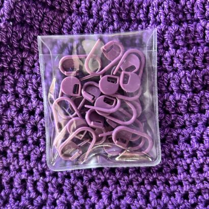 Locking Stitch Markers - Purple