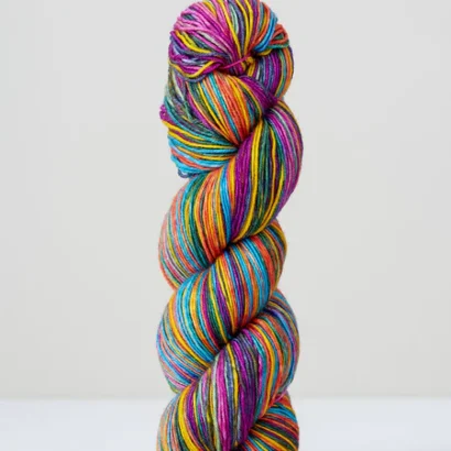 3010 – Festival Lights Electric pinks, sunshine yellow, turquoise, and violet—pure celebration on the needles.