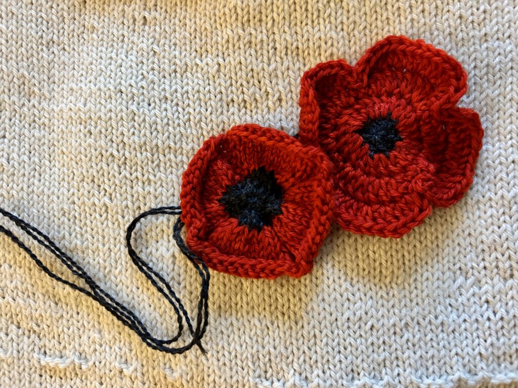 Memorial Day Knitted and Crocheted Poppies