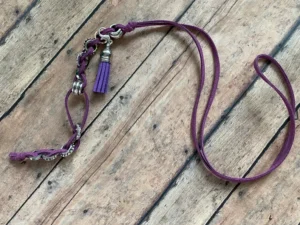 Purple Abacus Necklace by The Sexy Knitter