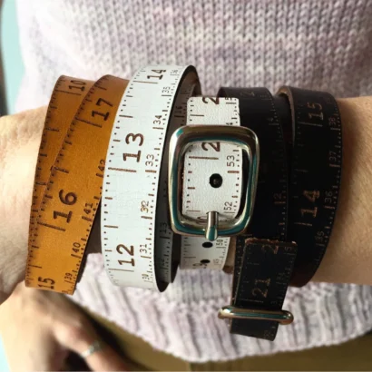 Leather Ruler Bracelets