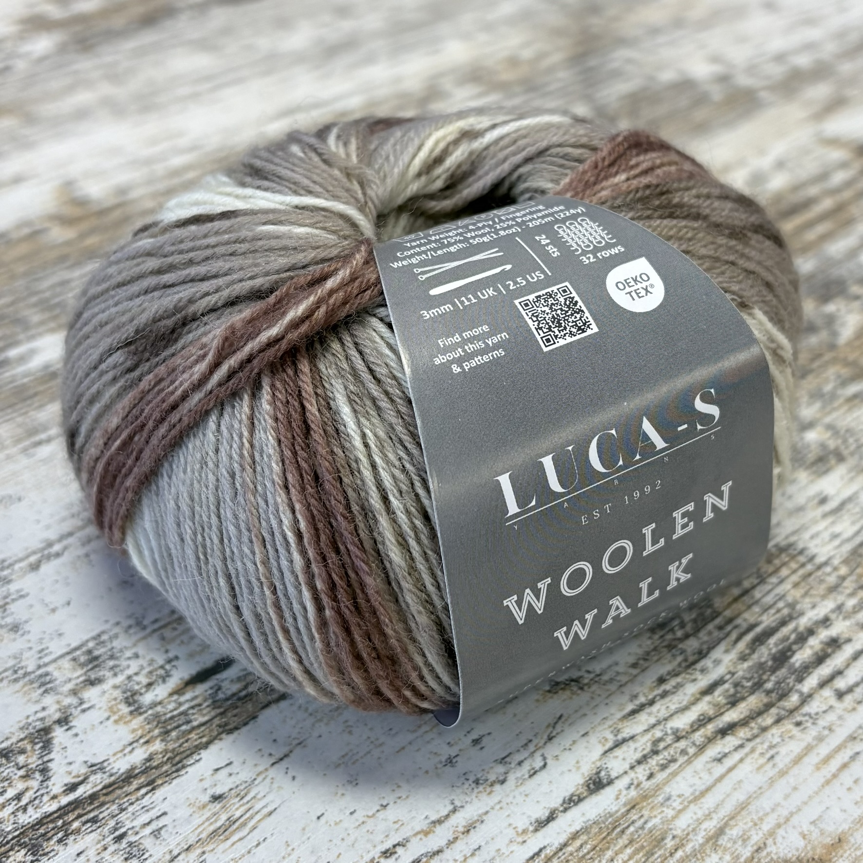 WoolenWalk Sock Yarn - Cocoa Drift 206