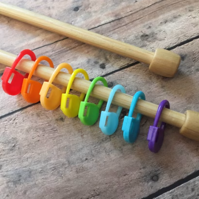 Rainbow Locking Stitch Markers