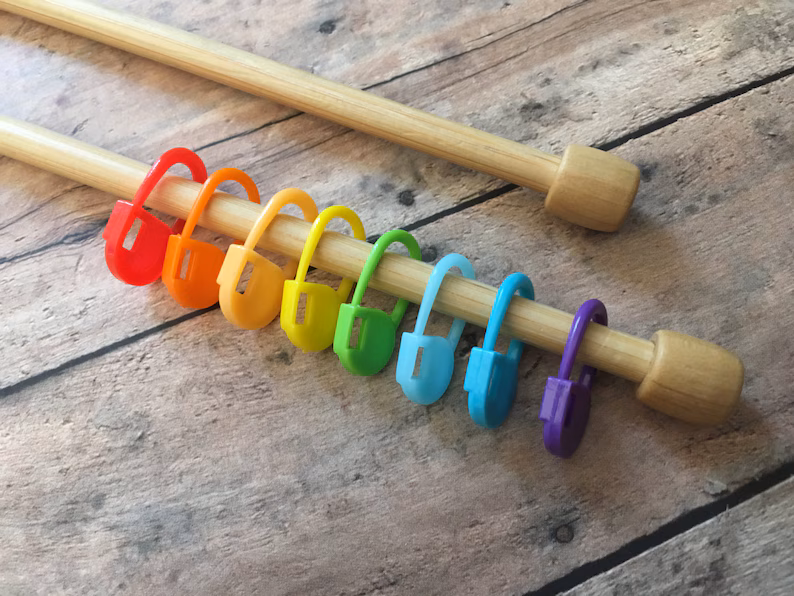 Rainbow Locking Stitch Markers
