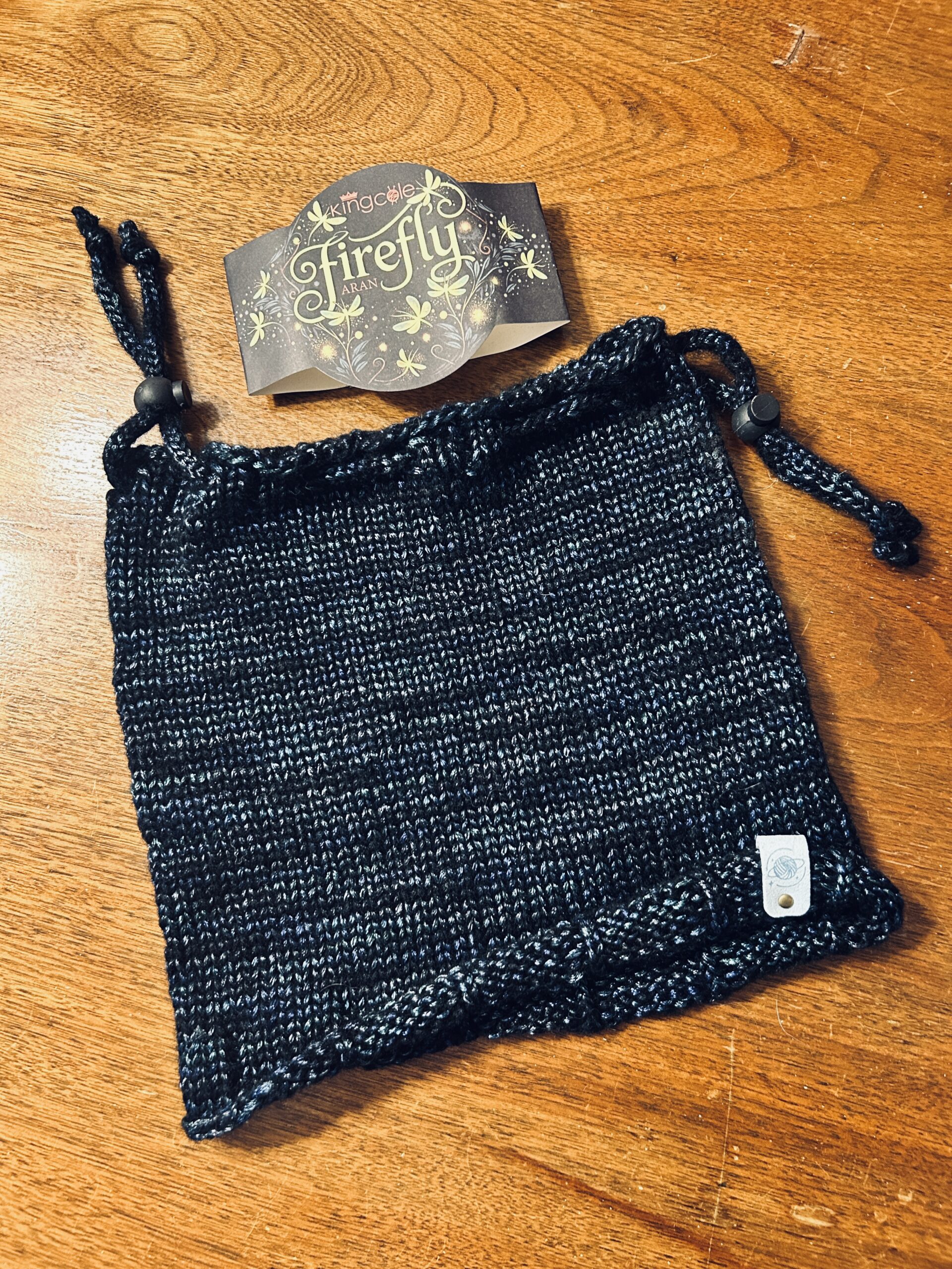 mbm hat cowl with King Cole Firefly aran yarn