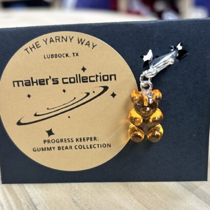 Gummy Bear Stitch Marker and Progress Keeper - Orange