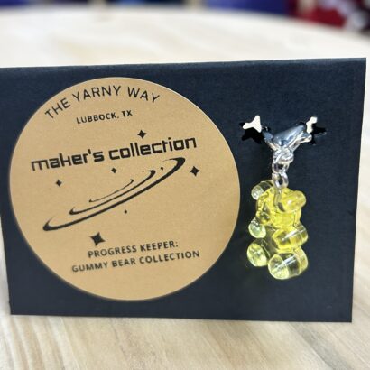Gummy Bear Stitch Marker and Progress Keeper - Lemon