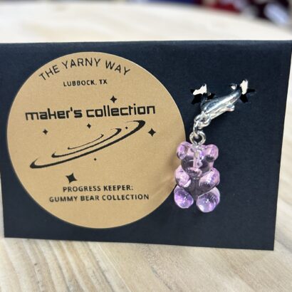 Gummy Bear Stitch Marker and Progress Keeper - Grape