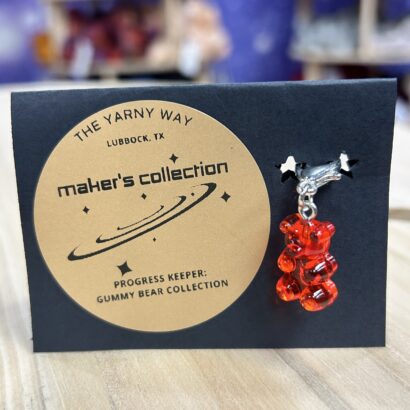 Gummy Bear Stitch Marker and Progress Keeper - Cherry