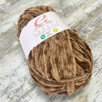 Ella Rae Cuddle Chenille Plush Yarn - Coffee (112)