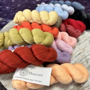 Cascade Yarns Heritage - a pile of colorful skeins
