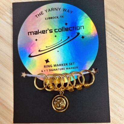 Jumbo Stitch Marker Set - Golden Moon
