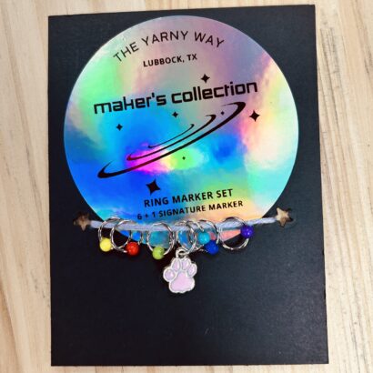 Ring Stitch Marker Set Classic - Rainbow Paws
