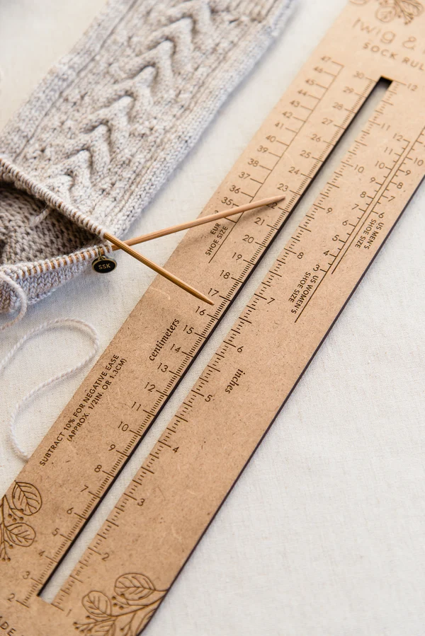 Twig & Horn Sock Sizing Ruler - Image 2
