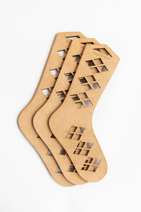 Twig & Horn Argyle Sock Blockers - Image 2