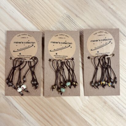 The Yarny Way Maker's Collection Leather Stitch Markers